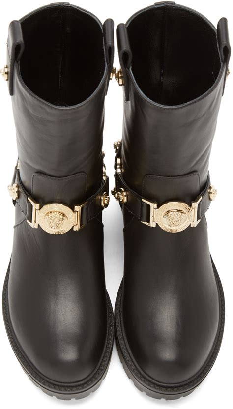 versace medusa d or|Versace Medusa boots.